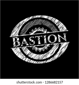 Bastion on chalkboard