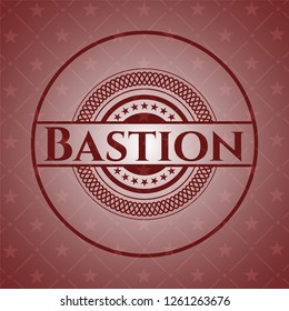 Bastion retro red emblem