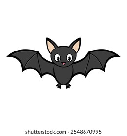 bat (1) of a vector silhouette