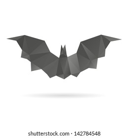 Bat abstract isolated on a white backgrounds