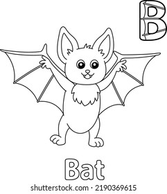 Bat Alphabet Abc Coloring Page B Stock Vector (Royalty Free) 2190369615 ...