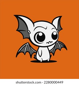 bat animal design, bat vector illustration