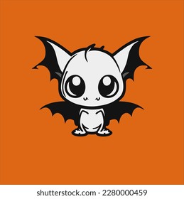bat animal design, bat vector illustration