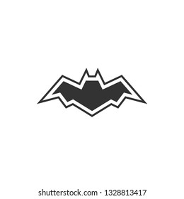 Bat animal icon design template vector isolated illustration