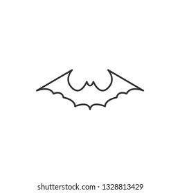 Bat animal icon design template vector isolated illustration