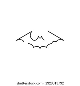 Bat animal icon design template vector isolated illustration