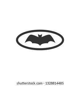 Bat animal icon design template vector isolated illustration