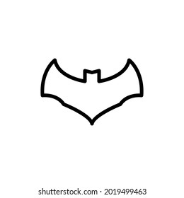 Bat Animal Icon Line Style Vector