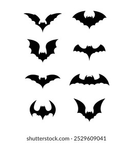 Bat Animal Icon Set Vector Design.