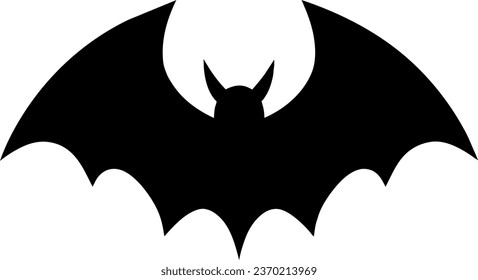 Bat animal vector isolated icon. Bat emoji illustration.