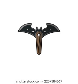 Bat Ax Logo vector, suitable for any business related to bats and axes