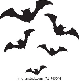 Vector Set Silhouettes Dragons Stencil Stock Vector (Royalty Free ...