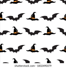 bat background. bat seamless pattern vector