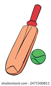 A bat and a ball