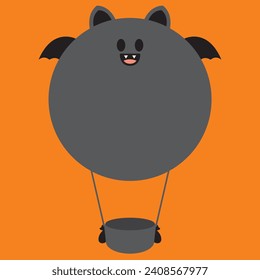 Bat Balloon Delight cute cartoon
