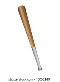 bat baseball equipment isolated icon vector illustration design