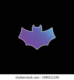 Bat blue gradient vector icon
