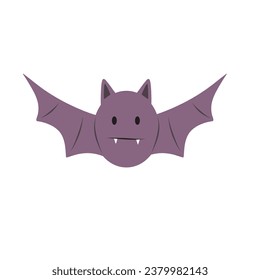 bat Cartoon Animal Vector Illustrations