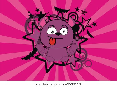 bat cartoon background in vector format