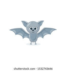 bat in cartoon style. Halloween. Vector illustration.