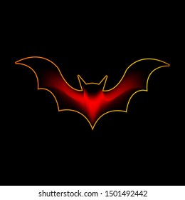 bat cartoon vector. halloween element