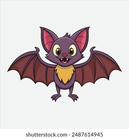 Bat cartoon vector image and art