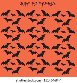 Bat cector on color background.