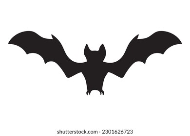 Bat Clipart  Silhouette, Halloween bat SVG, Flying bat