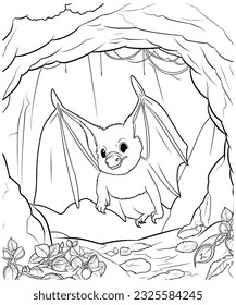 colorante mural Página para adultos ilustración vectorial
