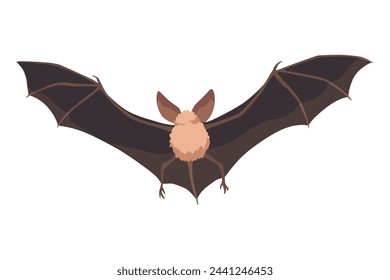 Bat. Concept cartoon bat. Vector clipart illustration isolated on white background