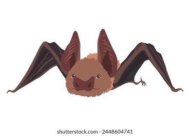 Bat. Concept cartoon bat. Vector clipart illustration isolated on white background