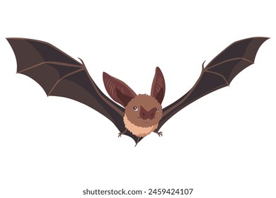 Bat. Concept cartoon bat. Vector clipart illustration isolated on white background