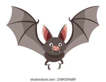 Bat. Concept cartoon bat. Vector clipart illustration isolated on white background