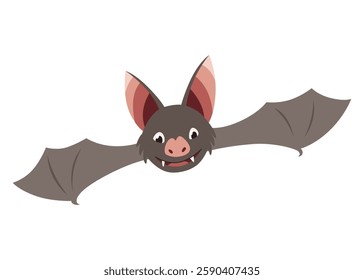 Bat. Concept cartoon bat. Vector clipart illustration isolated on white background