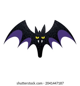 bat creature flying halloween icon