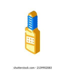 bat cricket accessory isometric icon vector. bat cricket accessory sign. isolated symbol illustration