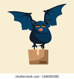 bat delivery vector illustration 