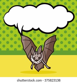bat doodle, speech bubble