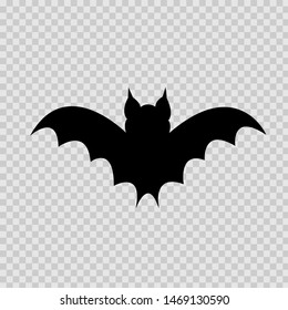 Bat drawing for halloween. Vector.