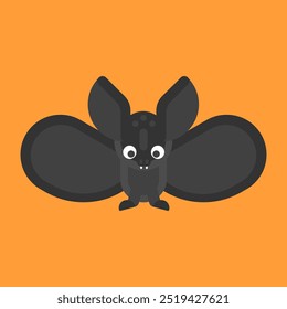 Fledermaus flache Design Illustration Vektorgrafik