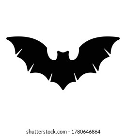 Bat Flat Icon Isolated On White Background