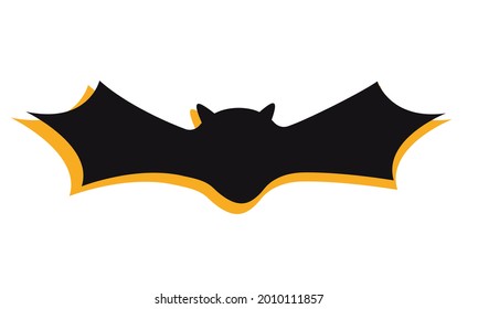 Batalla de estilo plano. Símbolo clásico de Halloween