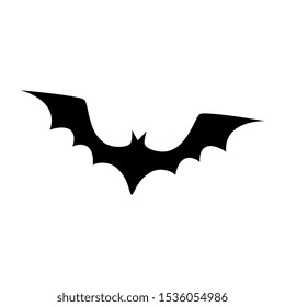 bat flying halloween isolated icon vector illustration design