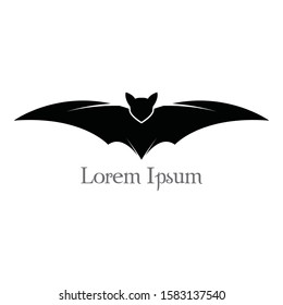 Bat flying halloween isolated icon vector illustration design