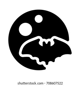 bat flying - halloween night