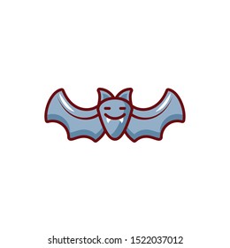 bat flying on white background vector illustration design