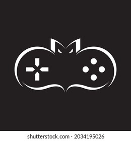 Bat gaming logo template vector icon design