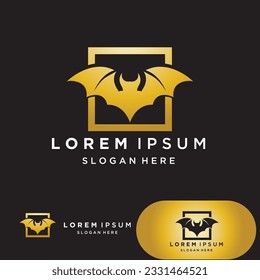 Diseño de la ilustración del logotipo del icono del vector de oro de la bata