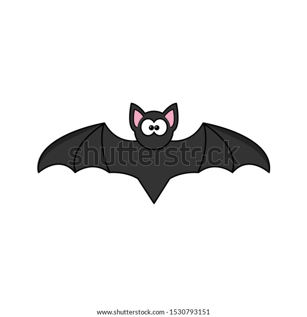 Bat Halloween Cartoon Vector Icon Symbol Stock Vector (Royalty Free ...