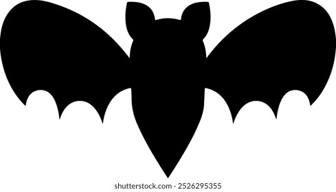 Bat halloween clip art design on plain white transparent isolated background for card, shirt, hoodie, sweatshirt, apparel, card, tag, mug, icon, poster or badge